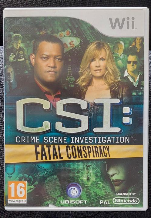 CSI: Crime Scene Investigation Fatal Conspiracy, Spelcomputers en Games, Games | Nintendo Wii, Zo goed als nieuw, 1 speler, Ophalen of Verzenden