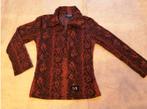Twiggy blouse, S, rood zwart snake print, zgan, Kleding | Dames, Ophalen of Verzenden, Zo goed als nieuw, Twiggy, Maat 36 (S)