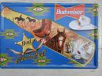 Budweiser reclame bord, Ophalen of Verzenden, Nieuw, Reclamebord