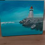 Prachtig  schilderij  , 50cm x 40 cm met certificaat van ech, Antiek en Kunst, Ophalen of Verzenden