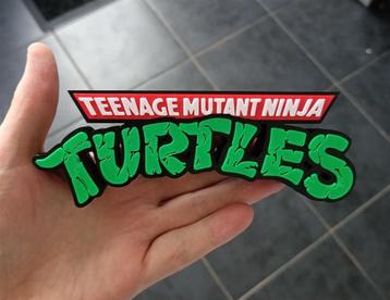 prachtig 3D Logo TEENAGE MUTANT NINJA TURTLES beschikbaar voor biedingen