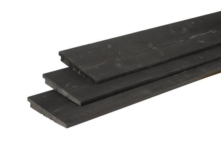 Douglas Zweeds rabat 10/23 x 195 mm zwart, Tuin en Terras, Palen, Balken en Planken, Nieuw, Planken, 250 cm of meer, Ophalen