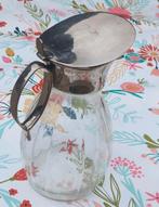 Vintage glazen waterkan / Karaf - 1 Liter, jaren 70, Antiek en Kunst, Antiek | Glas en Kristal, Ophalen of Verzenden
