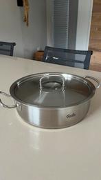 Fissler rvs kook/braadpan, Huis en Inrichting, Keuken | Potten en Pannen, Ophalen, Gebruikt, Rvs, Koekenpan of Braadpan