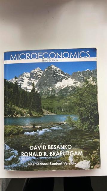 Microeconomics David Besanko beschikbaar voor biedingen