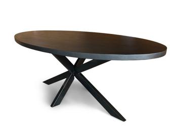 Zwart ovale eettafels mango 160cm t/m 240cm Laagste prijs ! beschikbaar voor biedingen