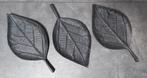 Decoratieve Bladvormige Schalen - Set van 3, Schaal, Nieuw, Ophalen of Verzenden, Overige vormen
