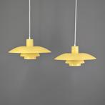 Set van twee Louis Poulsen Ph 4/3 lampen - Gele kleuren, Scandinavische lamp, Ophalen of Verzenden, Zo goed als nieuw, 75 cm of meer