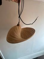 Bamboe lampenkap hanglamp schel lamp organisch japandi, Huis en Inrichting, Lampen | Hanglampen, Ophalen of Verzenden, Zo goed als nieuw