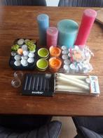 kaarsen en waxine lichtjes., Huis en Inrichting, Ophalen, Zo goed als nieuw, Overige materialen, Minder dan 25 cm