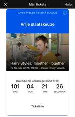 Harry Styles 16 mei Pit ticket Disco, Tickets en Kaartjes, Eén persoon, Mei