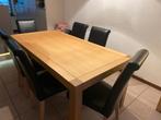 Eettafel + stoelen, Huis en Inrichting, Complete eetkamers, Ophalen, Gebruikt, 4 tot 6 stoelen