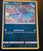 Alolan Meowth Foil - Pokemon Kaart, Ophalen of Verzenden, Zo goed als nieuw, Losse kaart, Foil