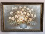 Bloemen in Vaas - Olieverfschilderij, Antiek en Kunst, Kunst | Schilderijen | Klassiek, Ophalen