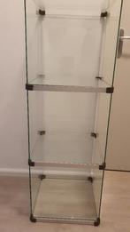 Glazen open kast - 41,5 x 41,5 x 191,5 cm, Huis en Inrichting, Ophalen, Met plank(en), Minder dan 50 cm, Gebruikt