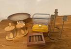 Sugar bowl, salt bowl, cake stand, candlestick and other, Huis en Inrichting, Verzenden, Gebruikt