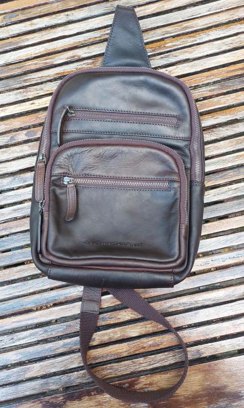 The Chesterfield Brand bruine leren rugtas, Sieraden, Tassen en Uiterlijk, Tassen | Rugtassen, Zo goed als nieuw, Overige merken