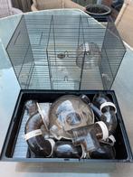 Zo goed als nieuw hamster kooi complete te koop, Kooi, Minder dan 75 cm, Zo goed als nieuw, Hamster