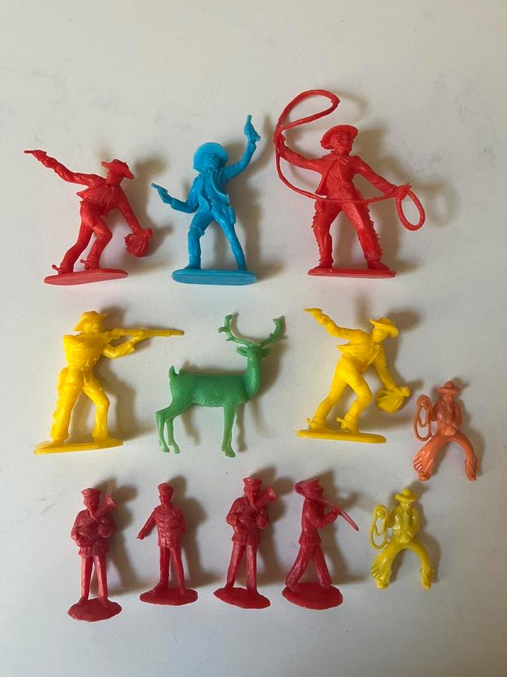 Figuren cowboys indianen ridders paarden Timpo Jean Hoefler, Verzamelen, Poppetjes en Figuurtjes, Zo goed als nieuw, Verzenden