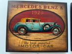 Retro Vintage Mercedes wandpaneeltjes, Ophalen of Verzenden, Nieuw, Auto's