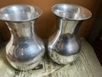 Aluminium vazen (2x), Huis en Inrichting, Ophalen of Verzenden, Zo goed als nieuw, Overige materialen, Minder dan 50 cm