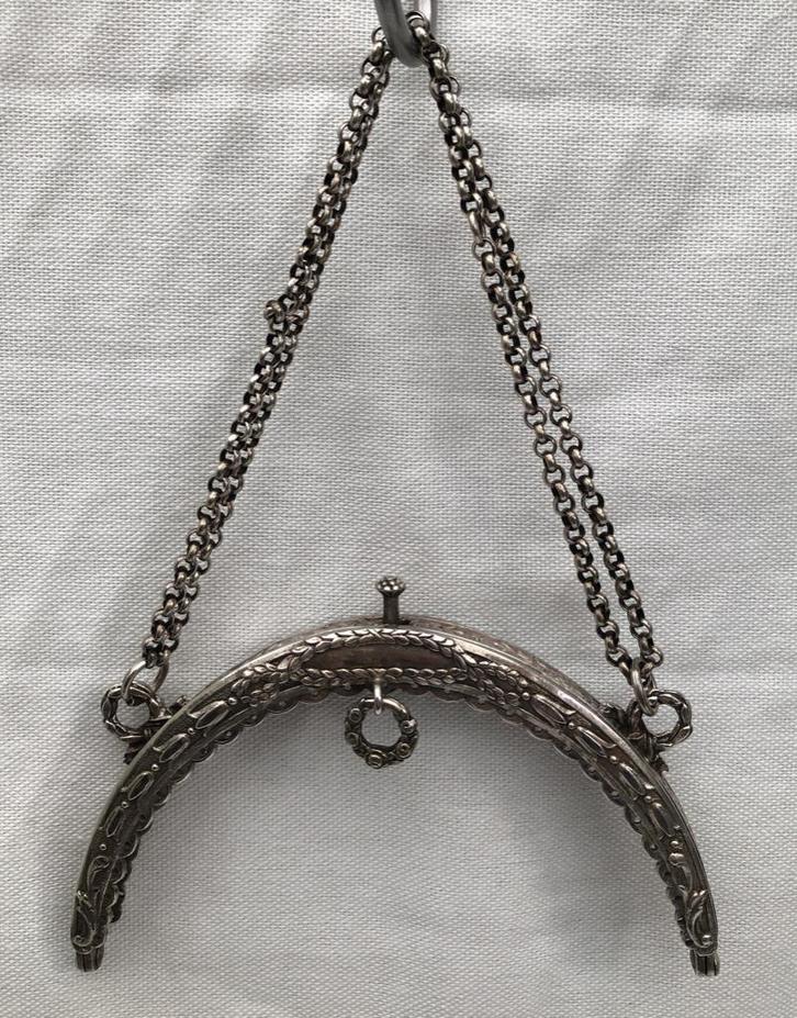 Antieke zilveren tas beugel, Antiek en Kunst, Antiek | Goud en Zilver, Zilver, Ophalen of Verzenden