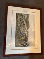 Ingelijste prent - Jachttafereel, Ophalen