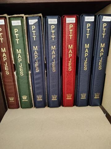 7 albums met PTT mapjes 1 t/m 249 beschikbaar voor biedingen