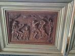 2 prachtige houtsnijwerken schilderijen, Antiek en Kunst, Kunst | Schilderijen | Klassiek, Ophalen of Verzenden
