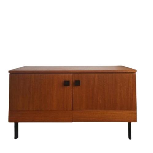 Dressoir Musterring strak design. Tv meubel teak fineer, Huis en Inrichting, Kasten | Televisiemeubels, Zo goed als nieuw, Minder dan 100 cm