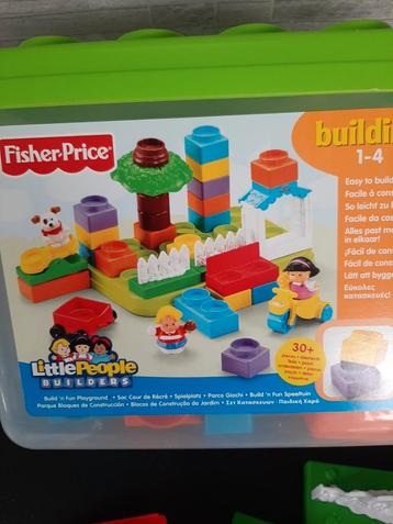 Fischer-price little people speelset in bak met bouwplaat beschikbaar voor biedingen