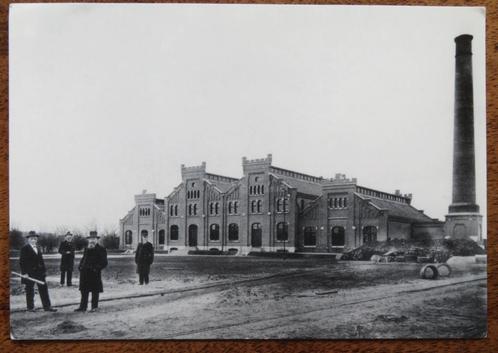 Amsterdam Opzichters bouw Machinepompgebouw ( reprint ), Verzamelen, Ansichtkaarten | Nederland, Noord-Holland, Voor 1920, Ophalen of Verzenden