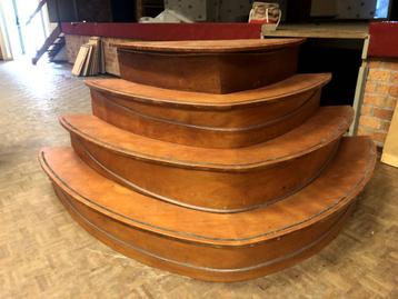 verrijdbare houten podiumtrap-toneeltrap beschikbaar voor biedingen