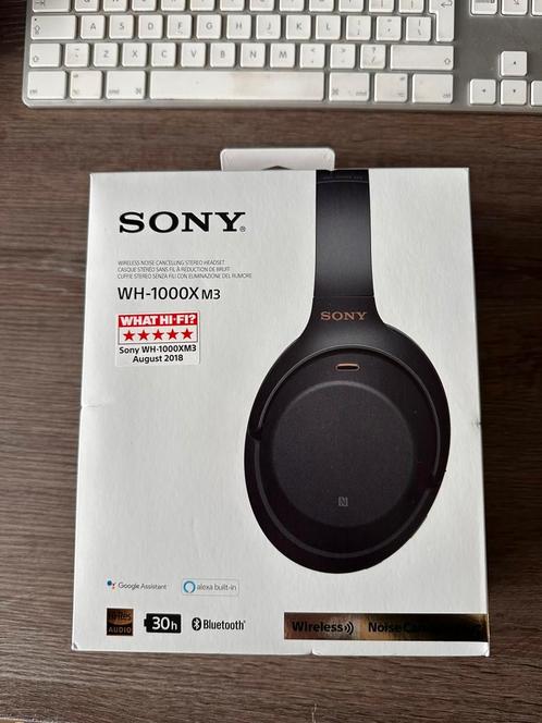 Sony WH-1000XM3 noise cancelling, Audio, Tv en Foto, Koptelefoons, Zo goed als nieuw, Op oor (supra aural), Sony, Draadloos, Bluetooth