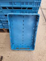 Opstapelbare blauwe kratten 60x40x11, Doe-het-zelf en Verbouw, Kratten en Dozen, Ophalen, Gebruikt, Krat, Minder dan 35 cm