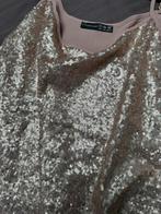 Glitter top / hesje kleur: nude maat 38, Ophalen of Verzenden, Zo goed als nieuw, Maat 38/40 (M), Beige