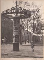 Foto 1934 Danzig Straatbeeld met politieke propaganda/reclam, Ophalen of Verzenden