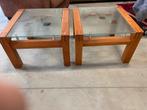 2 salontafels, Huis en Inrichting, Tafels | Salontafels, Ophalen, Rond, 50 tot 100 cm, Zo goed als nieuw