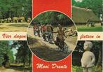 Ansichtkaart	Drenthe	Fietsen	5-luik	Hunebed / Bartje, Verzamelen, Verzenden, 1960 tot 1980, Gelopen, Drenthe