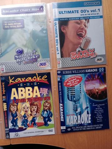 4 dvd Karaoke ABBA, Robin Williams & extra cd