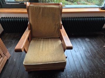 Slavonisch eiken houten fauteuil. b64 x d70 x h85 beschikbaar voor biedingen