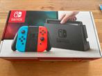 Nintendo switch met originele doos, Ophalen of Verzenden, Zo goed als nieuw, Met 2 controllers, Switch Original