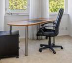 Bureau, donker blad, 160x82,5x75 cm, Huis en Inrichting, Bureaus, Ophalen, In hoogte verstelbaar, Gebruikt, Bureau