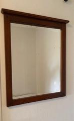 Wandspiegel met houten lijst, Ophalen, Zo goed als nieuw, Minder dan 100 cm, Rechthoekig