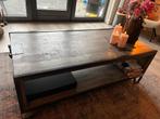 Grijze Salontafel - br. 65x hgt. 47 cm lengte 134 cm, Ophalen, Gebruikt, 100 tot 150 cm, 50 tot 100 cm