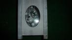 NIEUW 2 vierkanten houten bakjes grijs met glas voor kaars, Diversen, Kerst, Ophalen of Verzenden, Nieuw