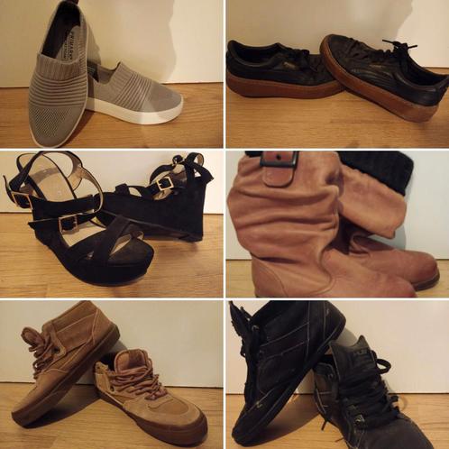 6 paar schoenen dames maat 37 zgan, Kleding | Dames, Schoenen, Zo goed als nieuw, Ophalen