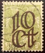 Nvph 57 plaatfout mast 57PM met opdruk, Postzegels en Munten, Postzegels | Nederland, Ophalen of Verzenden, T/m 1940, Gestempeld