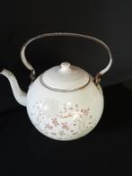 Emaille gebloemde ketel chocoladeketel, Antiek en Kunst, Antiek | Emaille, Ophalen of Verzenden