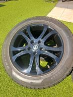 17 inch zwarte lichte metalen velgen met winterband, Ophalen, Gebruikt